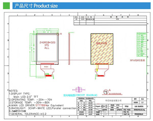 Pantalla TFT IPS de 2.0 Pulgadas con Resolución de 240(RGB)x320, Circuito Integrado ST7789V, 500nits, Interfaz SPI 4W, 3 LED, Pantalla TFT a Todo Color - Product Image 5