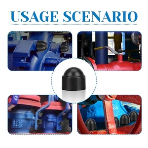 Elehk Bolt Nut <span class=keywords><strong>Cap</strong></span> hình lục giác nhựa vòm nhựa Nut bìa chống gỉ bảo vệ Bìa Bolt Nut bảo vệ mũ M4-M64 - Product Image 4