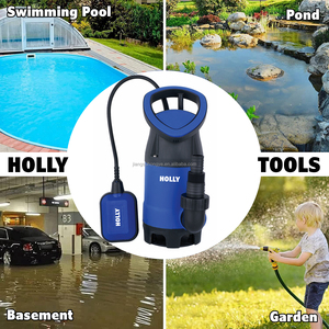 Pompe à eau sale électrique 115V 230V 400W 1/2HP avec interrupteur à flotteur automatique, pompe de drainage, pompe à eau usée submersible en plastique - Product Image 6