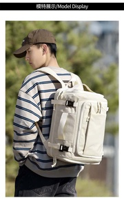 Sac à dos unisexe en nylon souple 20-37L, imperméable, respirant, avec ceinture à coussin d'air, pour usage quotidien, décontracté et sportif - Product Image 6