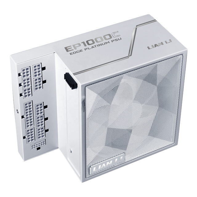 2026 New L-shaped Design EDGE EP1000C 1000W WH&BK 80 PLUS Platinum Fully Modular ATX3.1 Power Supply