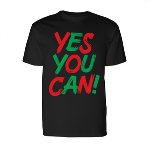 Yes You Can Long Sleeve <b>T</b>-<b>Shirt</b> <b>90s</b> Hip Hop Style Matching Pair - Product Image 2
