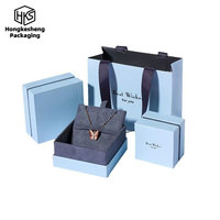 Boîte à bijoux robuste et personnalisée HKSRM, boîte à bijoux en papier de luxe multicolore, ensemble de boîtes à bijoux pour collier et bague, cadeaux écologiques