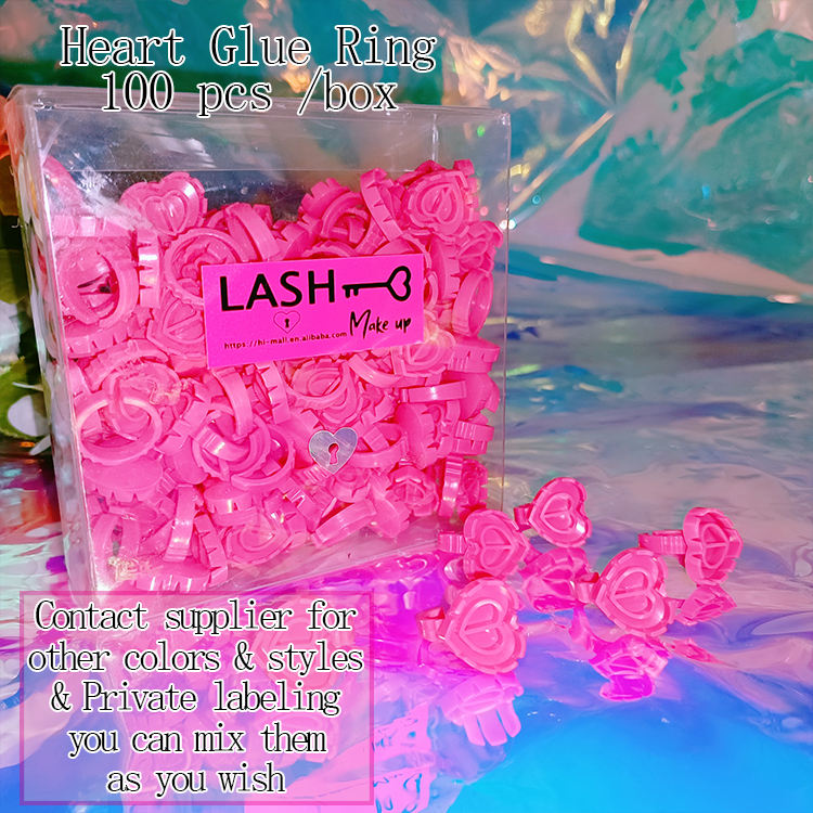 แหวนกาว100ชิ้น + กล่องพีวีซี