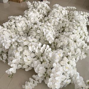 Table de mariage fausses fleurs <span class=keywords><strong>d</strong></span>écorations <span class=keywords><strong>d</strong></span>'événements réalistes arrangements floraux pièce maîtresse orchidées artificielles boule de fleur blanche - Product Image 2