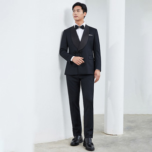 Costume de <span class=keywords><strong>soirée</strong></span> sur mesure à simple boutonnage orné de perles pour <span class=keywords><strong>homme</strong></span> – <span class=keywords><strong>Ensemble</strong></span> de costume de cérémonie haut de gamme sur mesure - Product Image 4