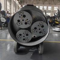 Machine à poncer les sols à disque planétaire manuelle, polisseuse de sols en béton, meuleuse de sols avec plaquettes en résine