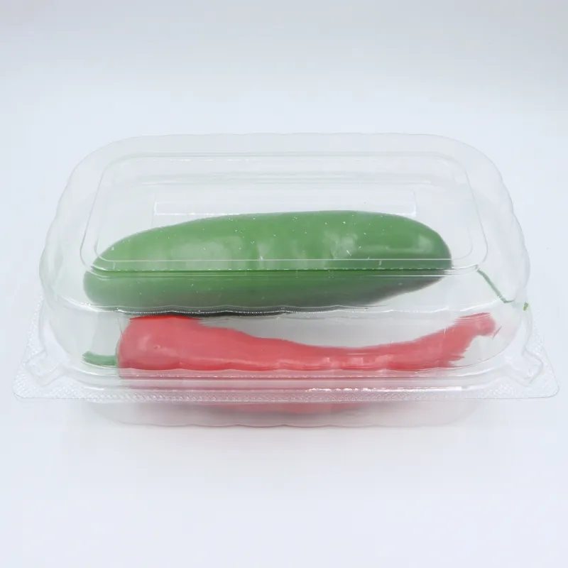 Recipiente plástico transparente para sobremesas de queijo PET Triangle de qualidade alimentar caixa de embalagem com tampa