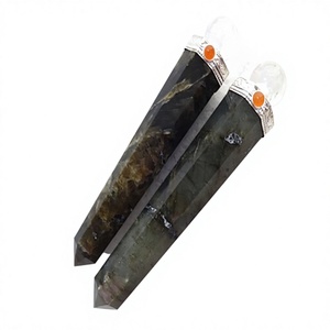 Wholesale Natural Agate Sunstone <b>Wand</b> Carved Crystal Chakra Healing Gemstone Craft Ball Semi-Precious Stone Spiritual Handmade - Product Image 4