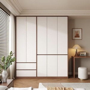 BALOM New Design Custom Made Wooden Wood Soft Close Drawers <b>Sliding</b> Door Bedroom Closet OEM Wholesale CE Certified - Product Image 4