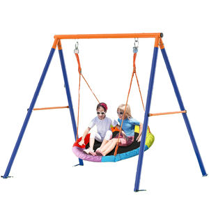 <span class=keywords><strong>Columpio</strong></span> <span class=keywords><strong>de</strong></span> jardín con platillo colorido, patio <span class=keywords><strong>de</strong></span> recreo <span class=keywords><strong>columpio</strong></span> para al aire libre, juego <span class=keywords><strong>de</strong></span> <span class=keywords><strong>columpio</strong></span> <span class=keywords><strong>de</strong></span> Metal único - Product Image 1