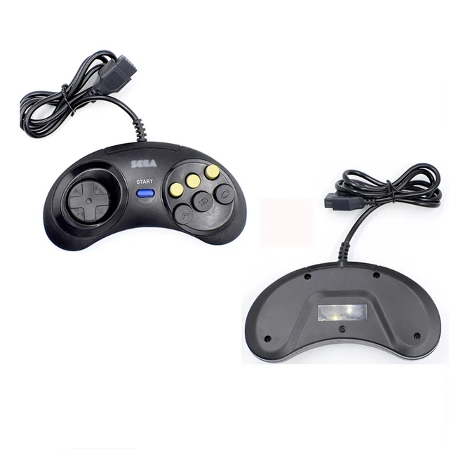 USB Wired Classic Manette for Sega Mega Drive Handle Gaming Controller Mando Joystick for SEGA Genesis MD2 Gamepad