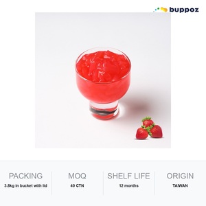 Gelée de fraises et de noix de coco en seau de 3,8 kg, Halal, pour les magasins de bubble tea et de milk tea, OEM - Product Image 6