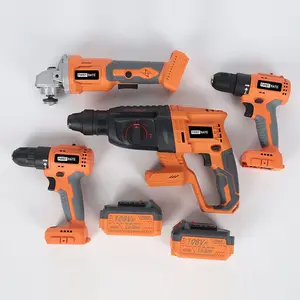 21v The Best Lithium Battery Cordless Electric Drill Power Drilling Machines Brushless Drill Tools Combo Set