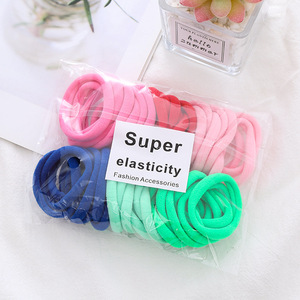 Élastiques à cheveux colorés en caoutchouc coréen pour filles, bandeaux élastiques pour femmes - Product Image 2