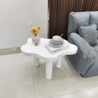 Table basse moderne et simple en bois massif, couleur crème, 60x35x40 cm, petite table créative pour salon, livraison directe à domicile