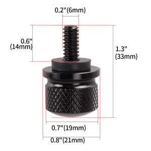 Tornillo de liberación rápida para asiento de motocicleta, M6, acero negro, para reemplazo de cojín, reparación, montaje trasero - Product Image 1