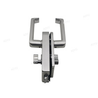 Ensemble de verrouillage de poignée de porte battante en verre sans cadre de conception moderne poignée à levier avec clip en aluminium serrure centrale de porte en verre pour utilisation sous la douche