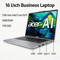 Laptop aziendale all'ingrosso da 16 pollici, 13a generazione Intel Core i5/i7, 16GB RAM, 1TB SSD, IPS 100% sRGB, Windows 11, Notebook per Swift Go 16