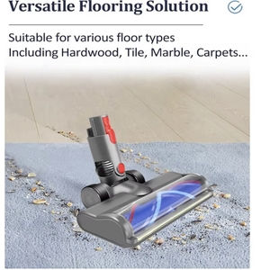 Pour aspirateur <span class=keywords><strong>Dyson</strong></span> V7 V8 V10 V11 <span class=keywords><strong>V15</strong></span>, tête de moteur à dégagement rapide, <span class=keywords><strong>brosse</strong></span> de sol avec lumières LED pour la poussière et verrouillage du commutateur - Product Image 6