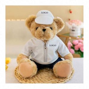 Peluches d'ours personnalisées en gros avec logo, jouets en coton rembourrés en vrac avec rembourrage en PP pour concessionnaires automobiles et cadeaux de fête - Product Image 3