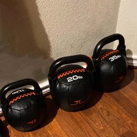 Kettlebells souples Rouser Fitness 10-40LB – Kettlebells de sécurité pour l'entraînement de force et du gainage, idéales pour la maison et le fitness commercial