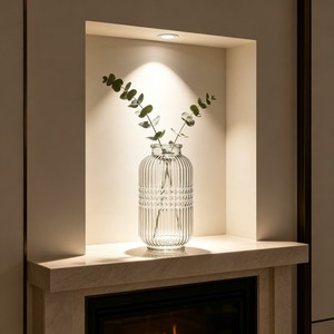 Vase en verre côtelé motif losanges vert et jaune, grand vase à <span class=keywords><strong>fleurs</strong></span> pour la maison, décoration de table de mariage, vase à <span class=keywords><strong>fleurs</strong></span> moderne en verre - Product Image 3