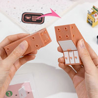 Mainan Simulasi Adegan Baru STEM Kit DIY Buatan Tangan Rumah Boneka Miniatur Ruang Tamu Nyaman Blok Bangunan DIY Rakit Sendiri