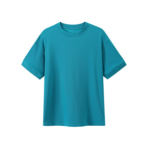 Premium Quality Custom Logo Heavy <b>Weight</b> 100% Cotton Knitted Casual Short Sleeve O Neck <b>Blank</b> T Shirts for Men Bangladesh - Product Image 6
