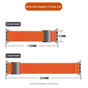 Correa de <span class=keywords><strong>Reloj</strong></span> de Nylon Elástica con Cierre Magnético de Titanio Forwelleny 2026 para <span class=keywords><strong>Apple</strong></span> Series 11 10 49mm 46mm 45mm - Product Image 3