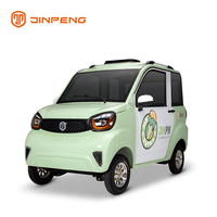 Jinpeng EEC-COC, Vehículo Eléctrico para el Mercado Europeo, 3 Asientos, Cabina Cerrada, Cuatro Ruedas, Auto para Adultos, Mini Auto de Fábrica