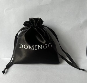 Sacchetti Regalo in Raso <span class=keywords><strong>Rosa</strong></span> 15x20cm con Coulisse, Sacchetti in Seta per Gioielli, Bomboniere Matrimonio, Baby Shower, con Motivo a Lettere - Product Image 6