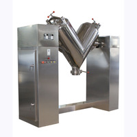 Nouveau mélangeur industriel en V de 250 L en acier inoxydable pour le traitement des aliments, des produits chimiques et des poudres détergentes, moteur inclus