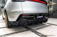 Kit carrosserie noir brillant pour Tesla Model Y Juniper 2025 + Mise à niveau Style CMST Lèvre avant Diffuseur arrière Jupes latérales Tuning Aerokit ABS