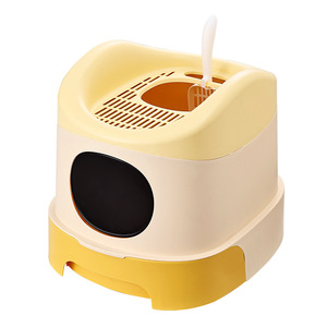 Bac à litière pour chat extra-large entièrement fermé, style tiroir, anti-éclaboussures et anti-odeurs. - Product Image 3
