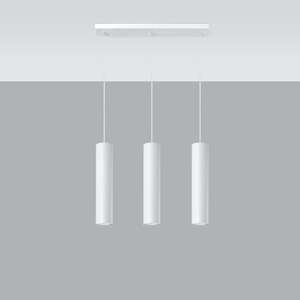 Lampada a sospensione bianca a 3 luci, design moderno e versatile, perfetta per illuminare sale da pranzo e spazi aperti. - Product Image 1