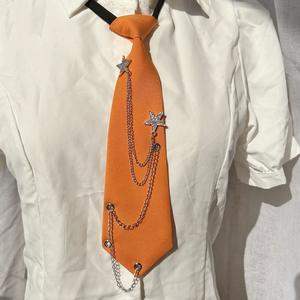 Corbata con cadena de estrellas, estilo universitario JK, sencilla y a la moda. - Product Image 5