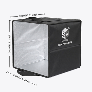 Caja de Luz LED USB de 30cm/40cm para Fotografía de Sobremesa, Estudio Fotográfico de Escritorio con Anillo de Luz y 6 Fondos de Colores, Caja de Luz Suave para Fotografía - Product Image 3