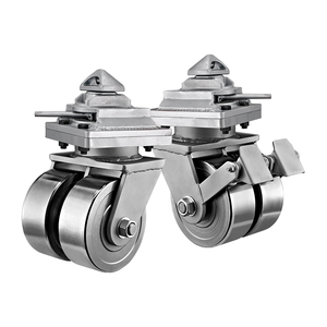 Bánh xe xoay đôi bằng thép rèn siêu bền 6/8/10/12 inch dùng cho <span class=keywords><strong>container</strong></span> vận chuyển - Product Image 5