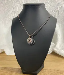 Royal Dainty Necklace As A Symble Of Sun and Moon With A View Of I Love You In 100 Languages 316l Stainless Steel Necklace