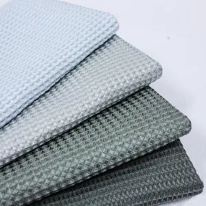 Professional Factory Supply Organic Microfiber Knit Polyester Waffle Fabric