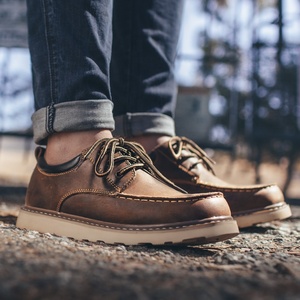 Chaussures habillées en cuir pour hommes Maden, chaussures <span class=keywords><strong>bateau</strong></span> décontractées, style vintage, pour le bureau, chaussures d'été pour hommes, tendance 2026 - Product Image 3