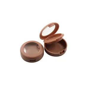 TM-ES6241 5g mini plastic round eye shadow case Inner Dia 36mm double layer private label empty eye shadow container with mirror