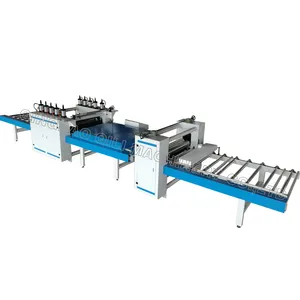 Woodworking cold press machine for laminate pvc film aluminum tape on the Insulation board or MDF