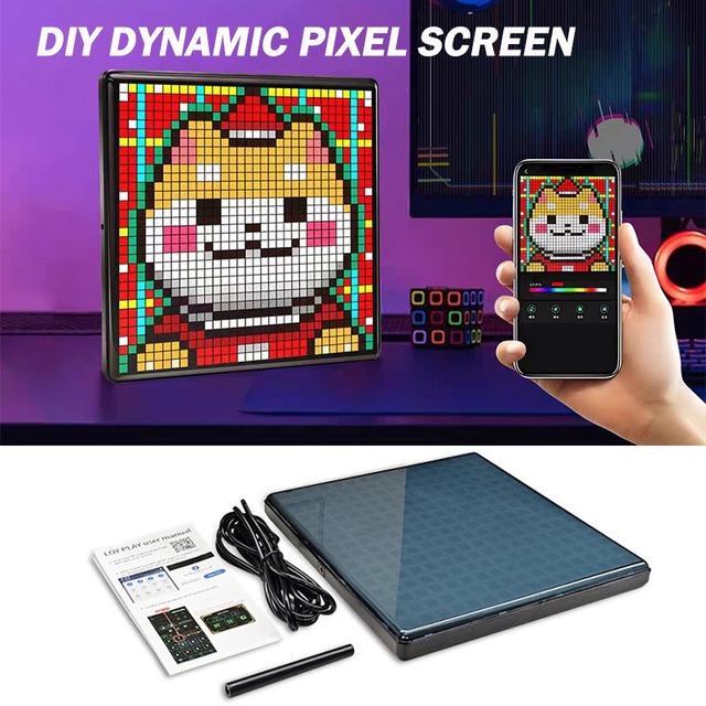 64 * 64 32 * 32 16 * 16 BT Connection Pixel Led Display Panel APP Control DIY Smart LED Pixel Screen Display