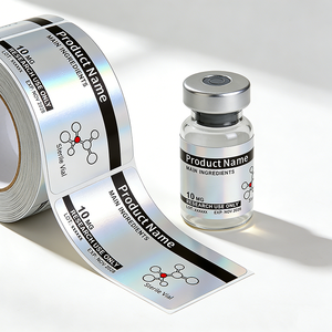 Etiquetas Personalizadas para Viales de 3ml-30ml, Resistentes al Calor, Adhesivo Fuerte, <span class=keywords><strong>Vinilo</strong></span> Impermeable, Impresión Láser/a Color - Product Image 1