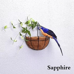 Figurine d'oiseau de jardin créative en plumes, faite à la main, simulation de perroquet, 25/35 cm, ornement décoratif miniature pour jardin - Product Image 6
