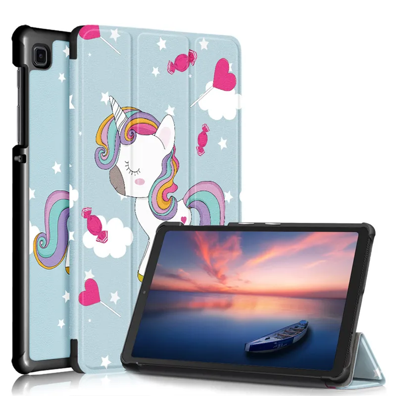 Funda inteligente de tres pliegues personalizada, para Samsung Galaxy Tab A7, A8, S8, S8 +, S7, S7, FE, S6, Ultra Lite, 14,6, 12,4, 10,5, 11, 10,4, 10,1, 8,7