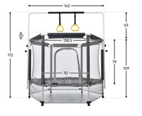 Mini Trampolín Interior con Resortes para Ejercicio en Casa para Niños y Niñas