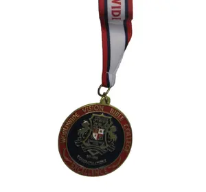 Nastro personalizzato in rame di forma unica benvenuto ideale per eventi sportivi medaglia di medaglione in metallo per maratona di calcio a tema personalizzato